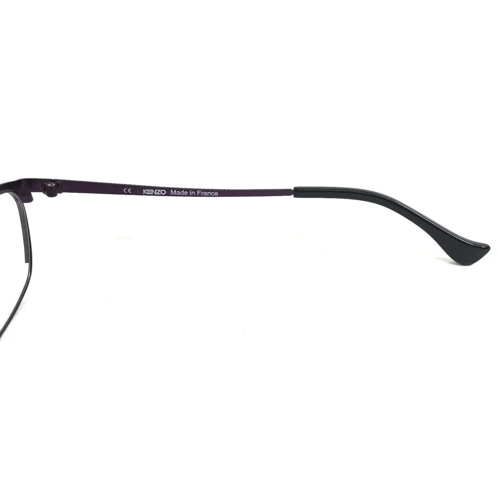 Kenzo Eyeglasses Frames KZ2201 C01 Ruthenium Gray Purple Cat Eye 53-16-135